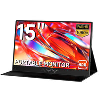 AYY 15-Inch Full HD 1080P IPS USB-C Portable Travel Monitor