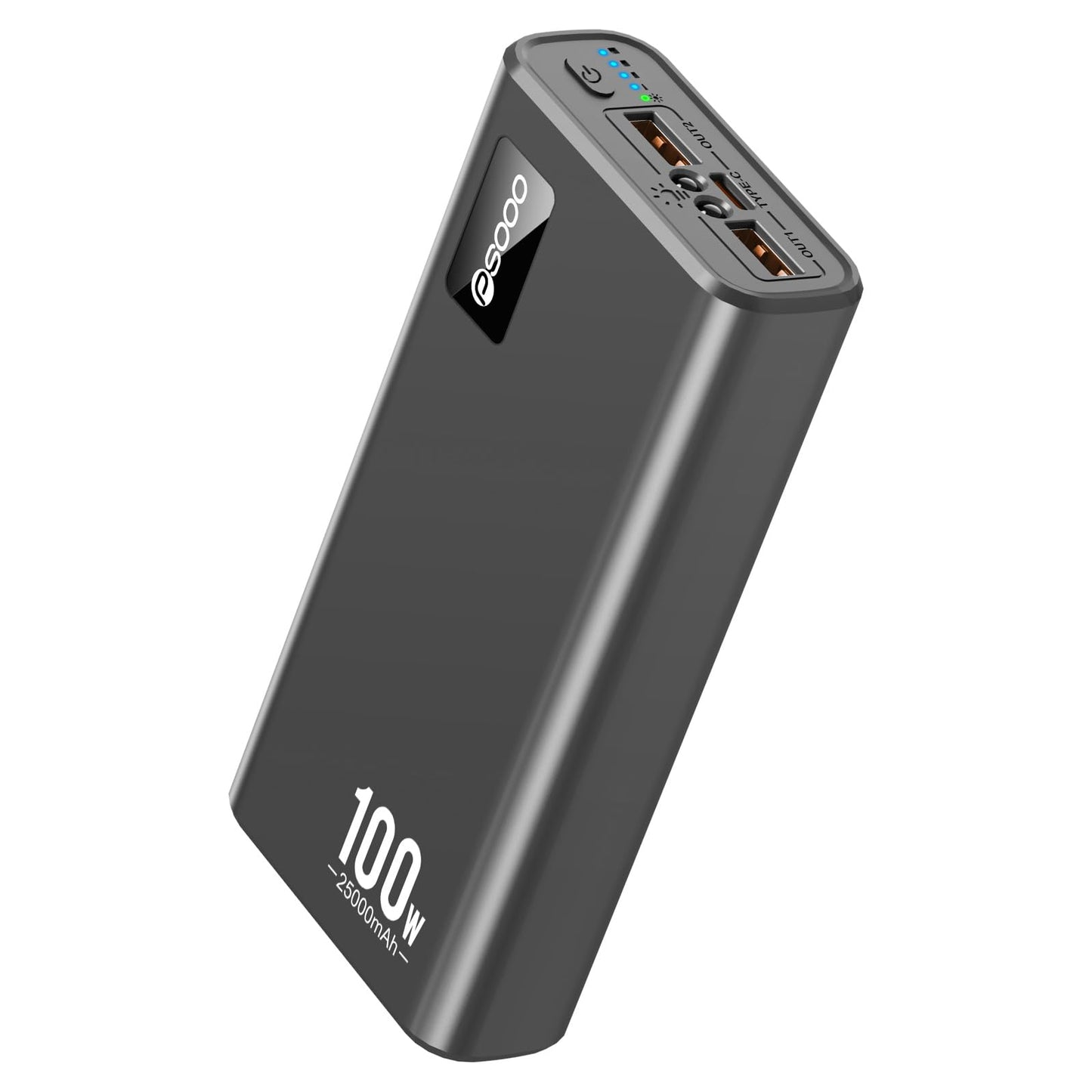 100W 25,000mAh Portable Laptop Power Bank - USB‑C PD Fast‑Charge, Triple‑Port External Battery