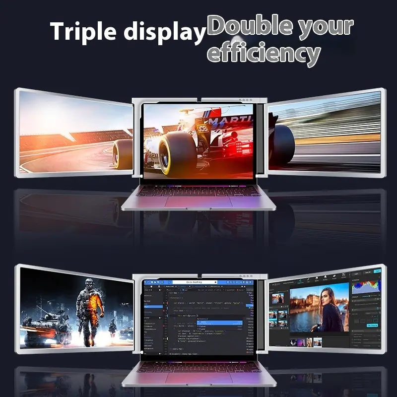 15" Universal Dual-Screen Portable Display