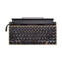 Typewriter Style Round-Key Bluetooth Keyboard