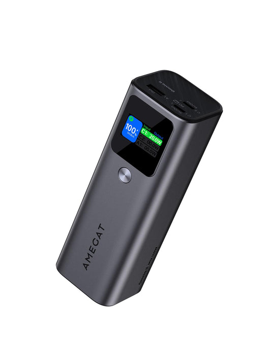AMEGAT Power Bank 140W — 27,600mAh Portable PD 3.1 Fast‑Charging Battery Pack with Smart Digital Display