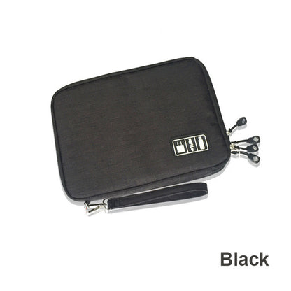 Dual‑Layer Travel Storage Case Cable Organizer Bag for Electronics & Accessories