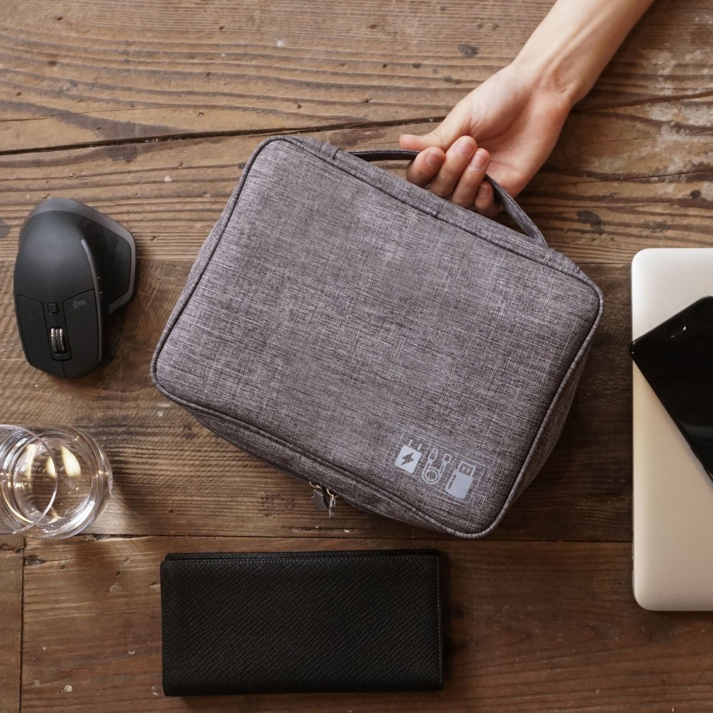 Shock‑Resistant Multi-Functional Electronics Accessory Organizer Bag
