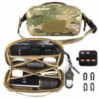 VOTAGOO® Electronic Organizer - Tech Accessory Pouch with Removable Card Panel & Travel Storage
