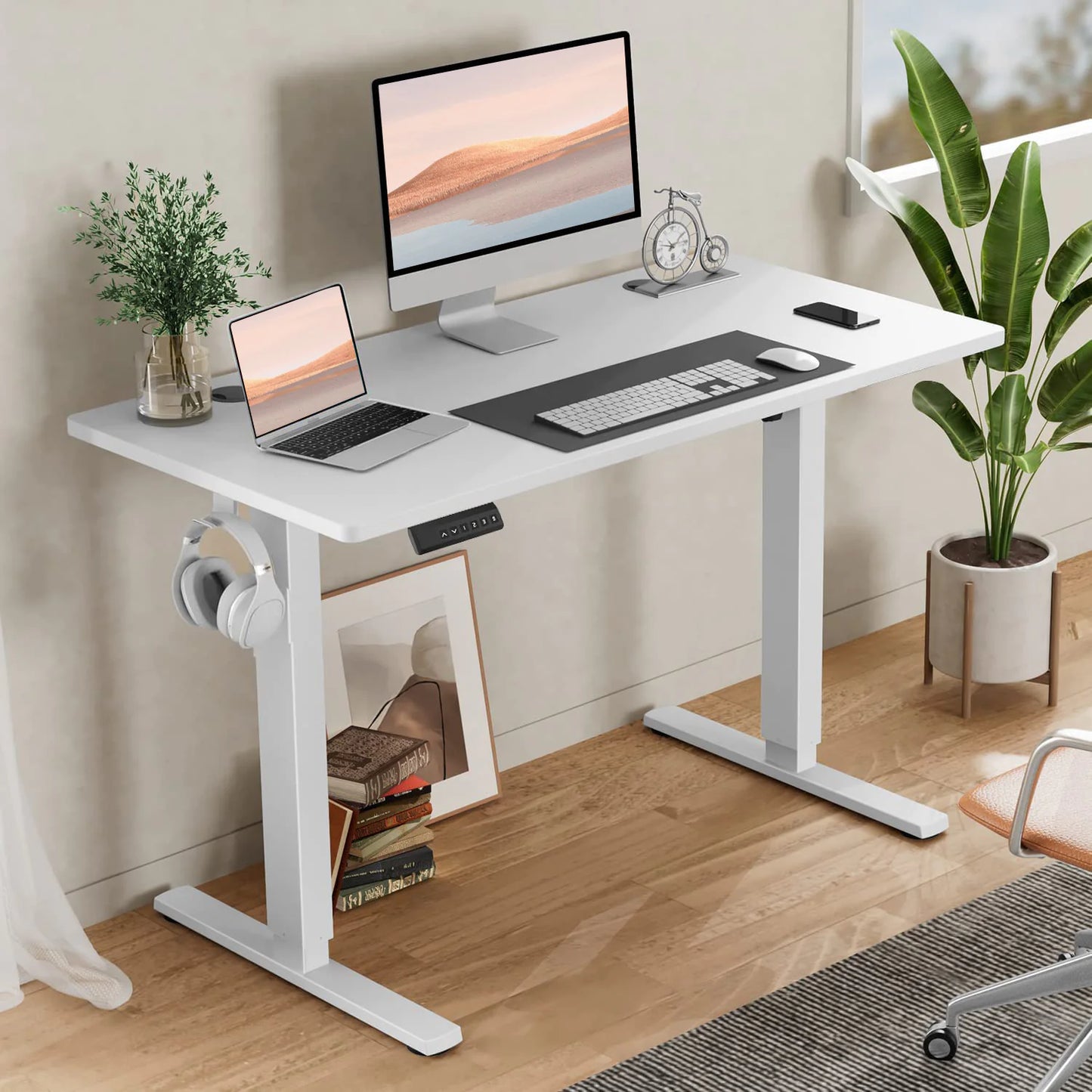 Height‑Adjustable Sit‑Stand Table for Office, Home Office, or Study