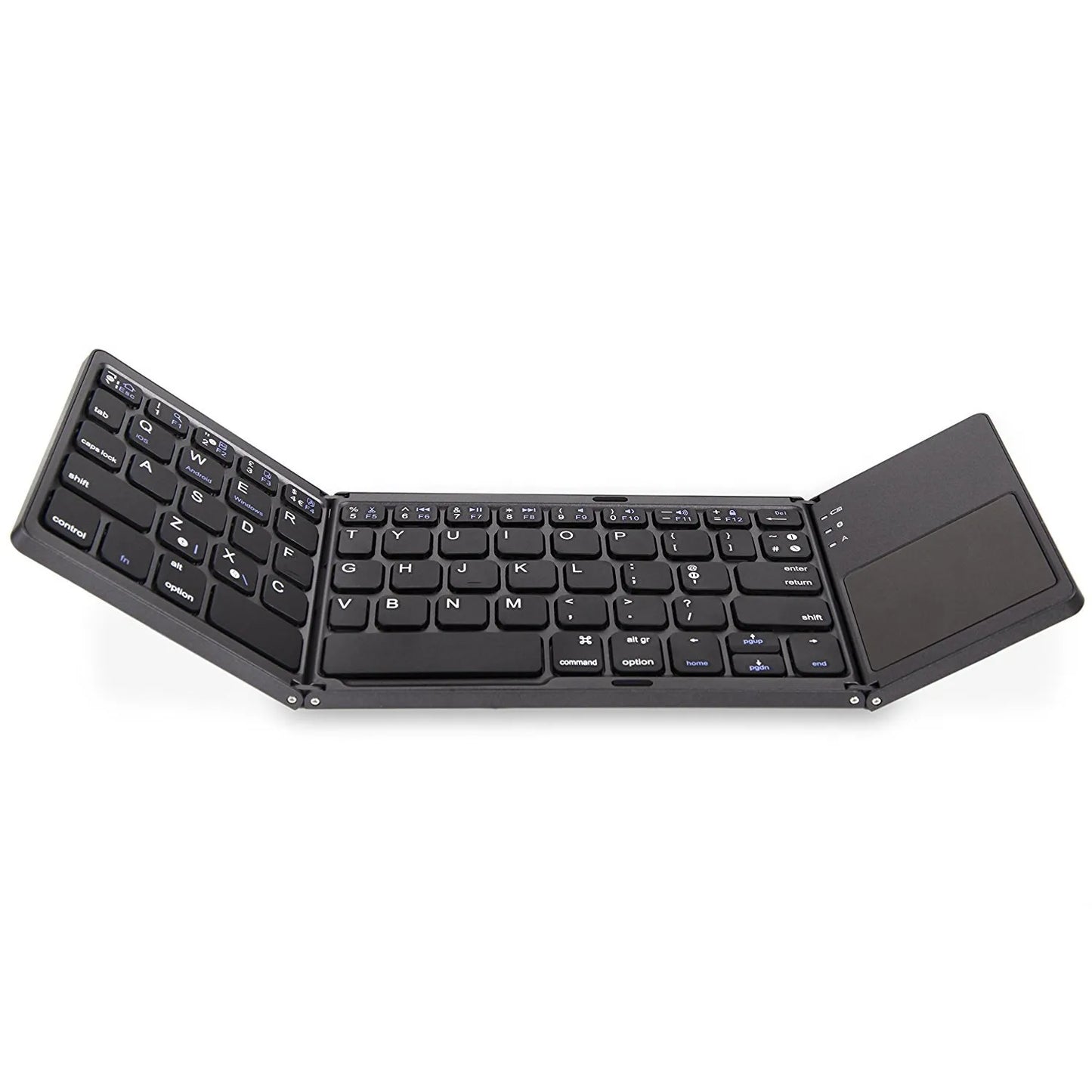 Universal Tri-Fold Mini-Keyboard with Integrated Touchpad