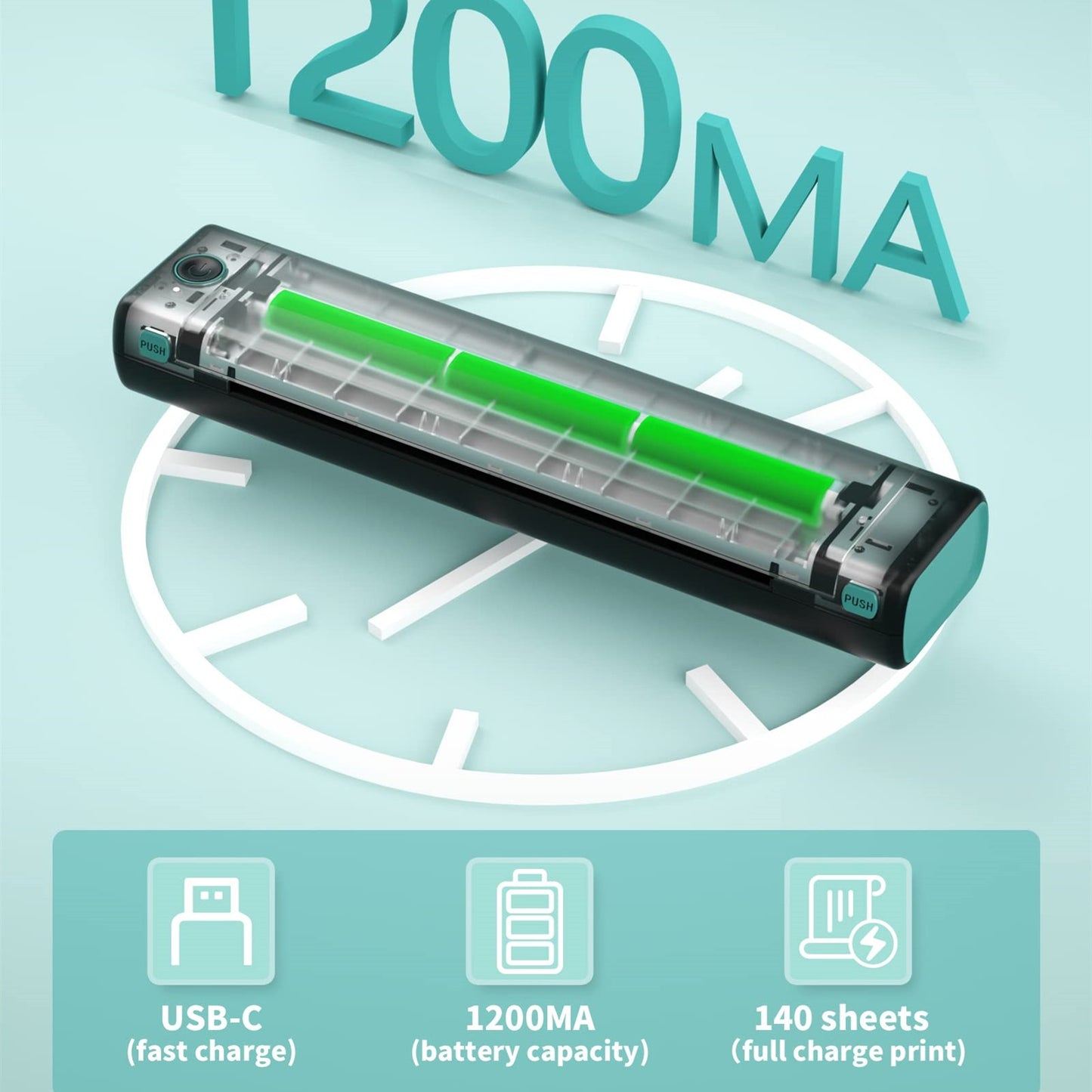 A4 Portable Wireless Thermal Printer (#1)