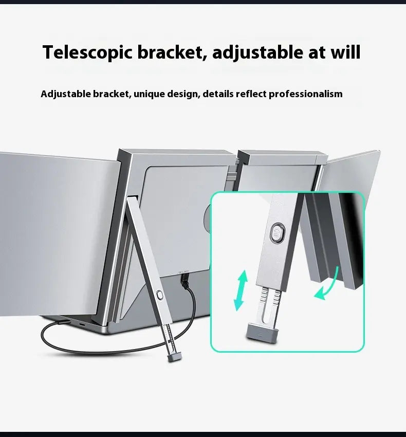 15" Universal Dual-Screen Portable Display