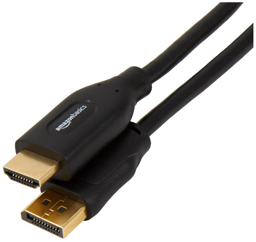 Amazon Basics 6 ft DisplayPort to HDMI Cable — Uni‑Directional, 4K @ 30Hz