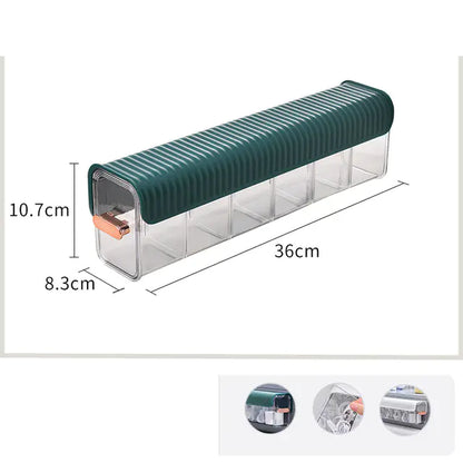Wall‑Mounted Partitioned Storage Holder for Office & Home