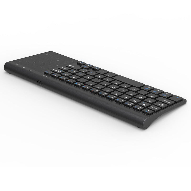 Wireless Mini Keyboard with Dual-Purpose Touchpad (10-Key & Mouse) Set — 59‑Key Ultra‑Thin Portable Design (Grey)