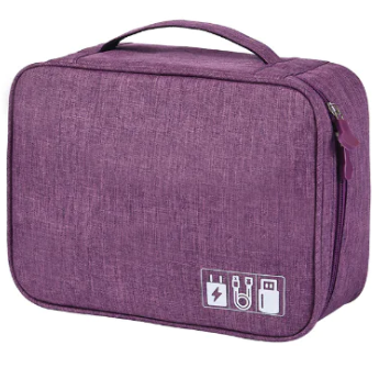 Shock‑Resistant Multi-Functional Electronics Accessory Organizer Bag