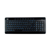 Adesso AKB-120EB Compact Backlit Multimedia Keyboard with Num Pad