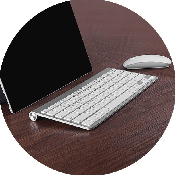 Slim & Portable Bluetooth High‑Precision Keyboard & Mouse Workspace Combo