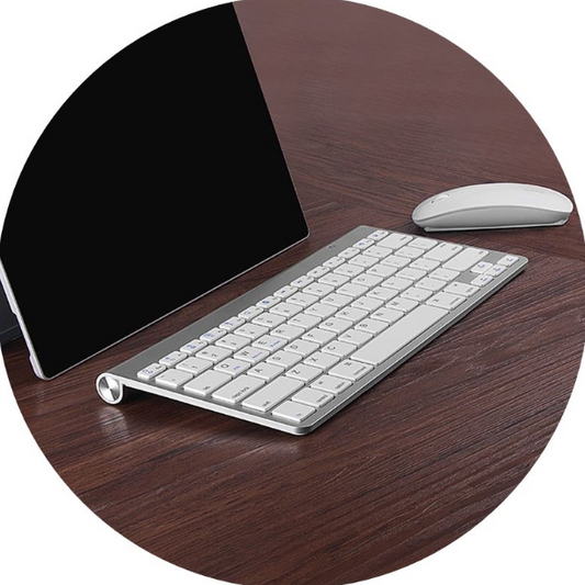 Slim & Portable Bluetooth High‑Precision Keyboard & Mouse Workspace Combo