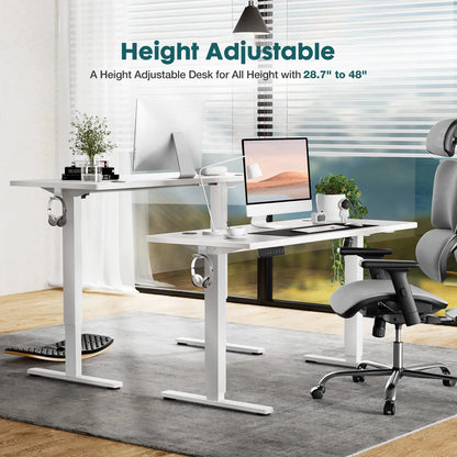 Height‑Adjustable Sit‑Stand Table for Office, Home Office, or Study