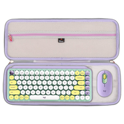 Mchoi Hard Shell Case for Logitech POP Keys Protective Travel Case (Purple Only)