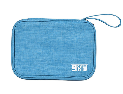 Waterproof Portable Cable Storage Organizer Bag — 600D Oxford Travel Digital Accessory Case