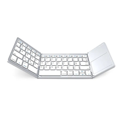Universal Tri-Fold Mini-Keyboard with Integrated Touchpad