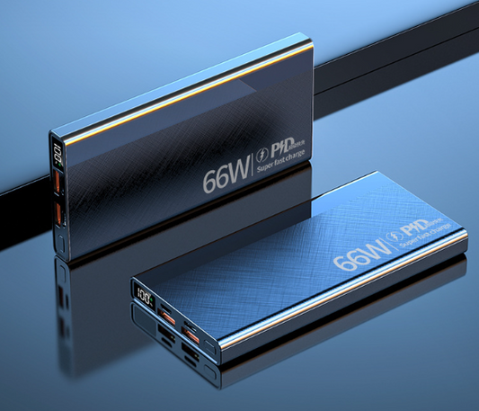 Portable 66W High-Capacity Fast Charging USB Power Bank (10000mAh-30000mAh)