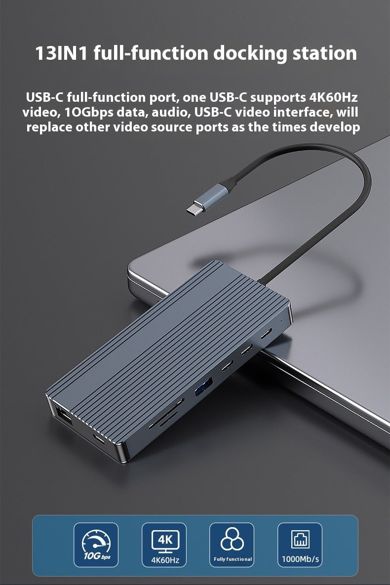 USB-C 13-in-1 4K Docking Station