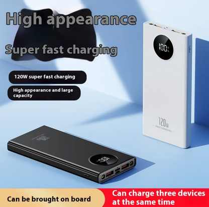 120W Fast Charging Portable Power Bank