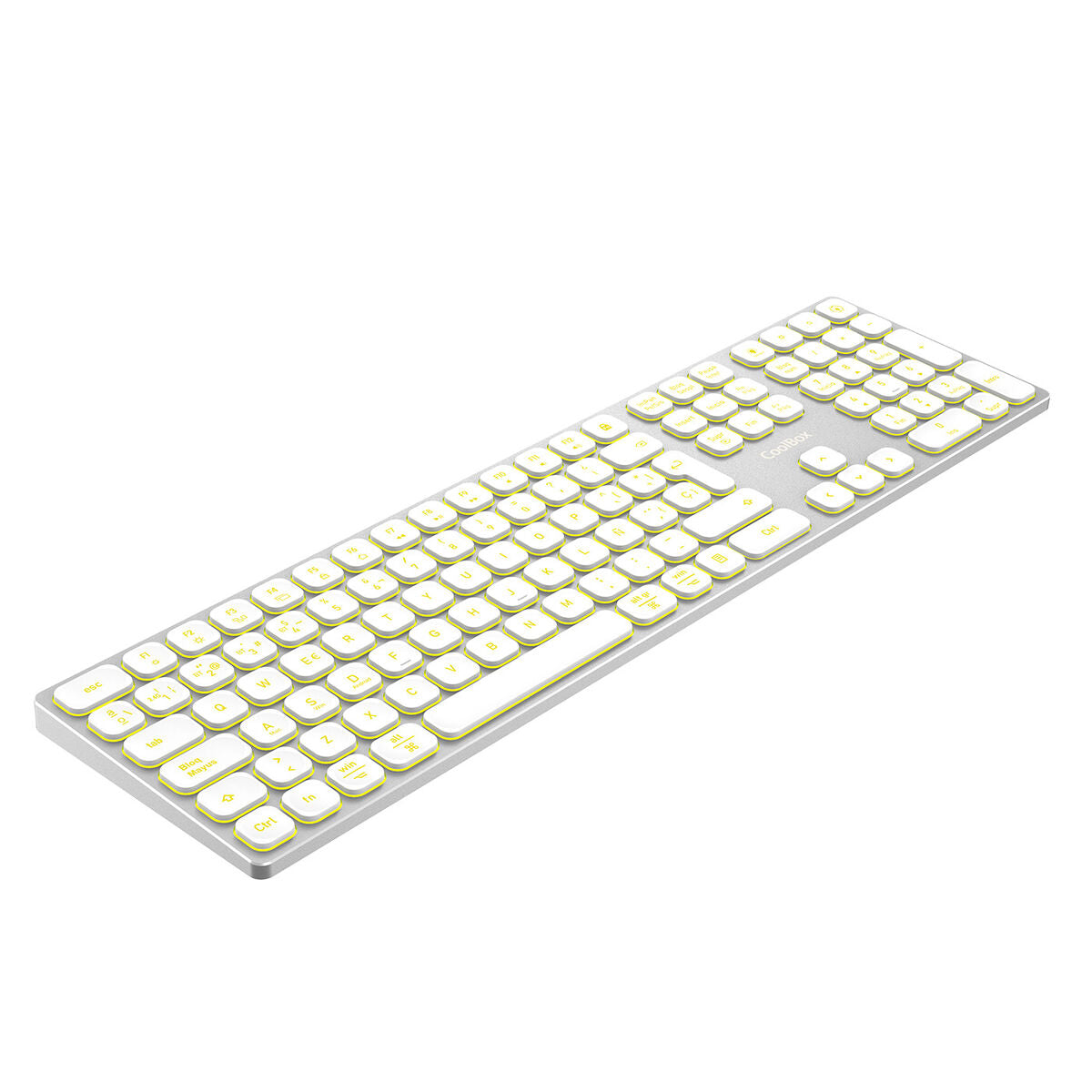 Keyboard and Mouse CoolBox COO-TEW02-BKW White-0