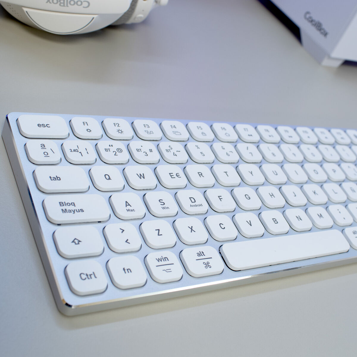 Keyboard and Mouse CoolBox COO-TEW02-BKW White-4