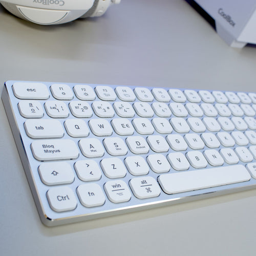 Keyboard and Mouse CoolBox COO-TEW02-BKW White-4