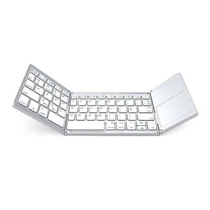 Universal Tri-Fold Mini-Keyboard with Integrated Touchpad