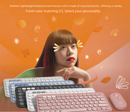 Logitech Pebble K390 Wireless Mouse & Keyboard Combo Set