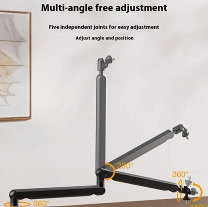 Universal Adjustable Microphone Arm Bracket for Studio, Office, and Home Office