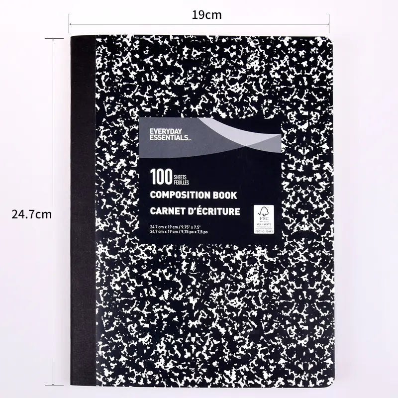 Marble Pattern Hardcover Notebook for School & Office (Hardcover)