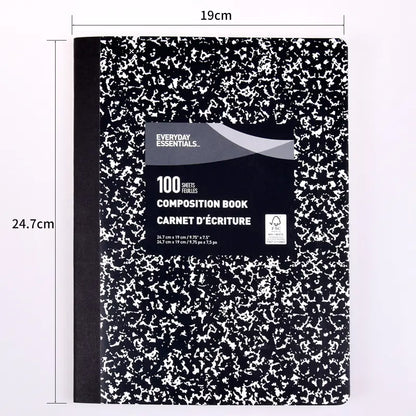 Marble Pattern Hardcover Notebook for School & Office (Hardcover)