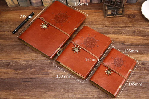 Nautical Compass Engraved Notebook