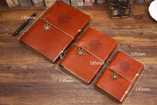 Nautical Compass Engraved Notebook