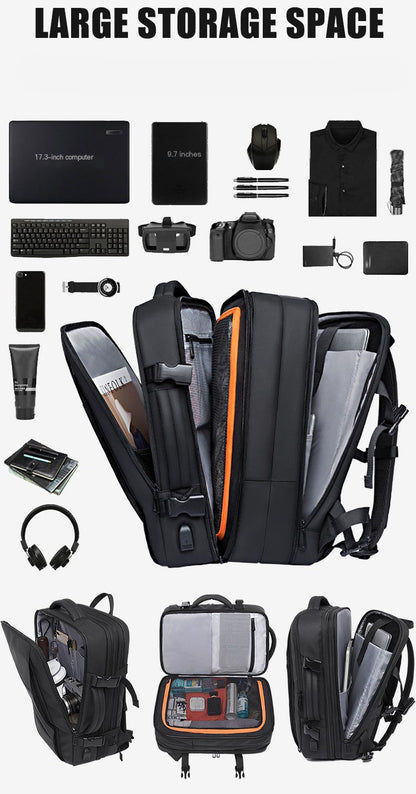 Business Padded Expandable Laptop Backpack
