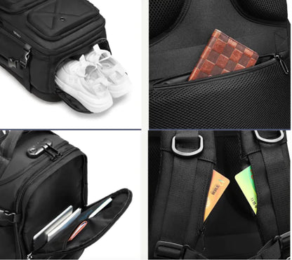 Waterproof Business & Travel Backpack with USB Charging Port (25L)