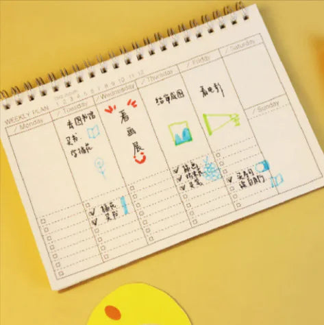 Daily Planner & Notebook (5" x 7")