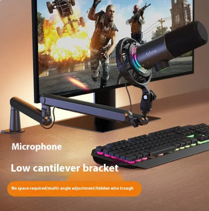 Universal Adjustable Microphone Arm Bracket for Studio, Office, and Home Office