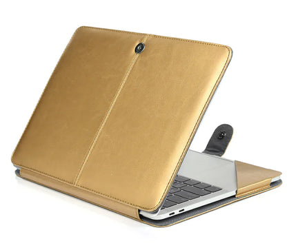 Protective PU Leather Notebook Sleeve for 15.4‑Inch Notebooks