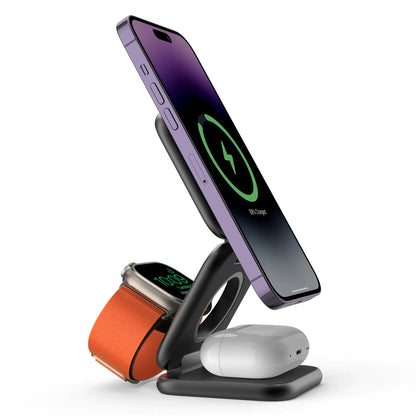 3-in-1 Folding Magnetic Wireless Charger