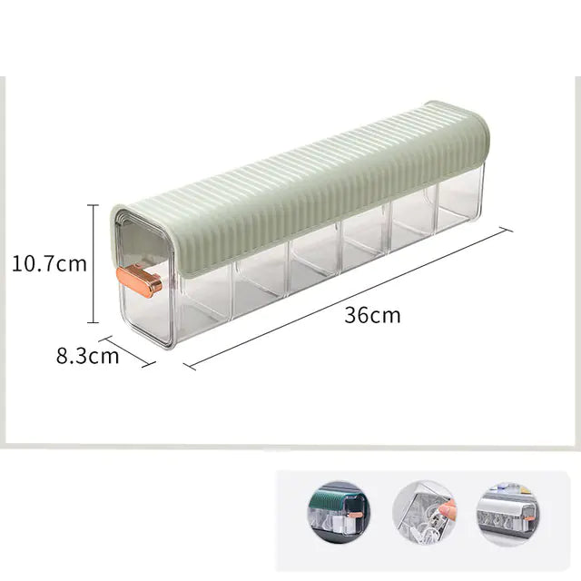 Wall‑Mounted Partitioned Storage Holder for Office & Home