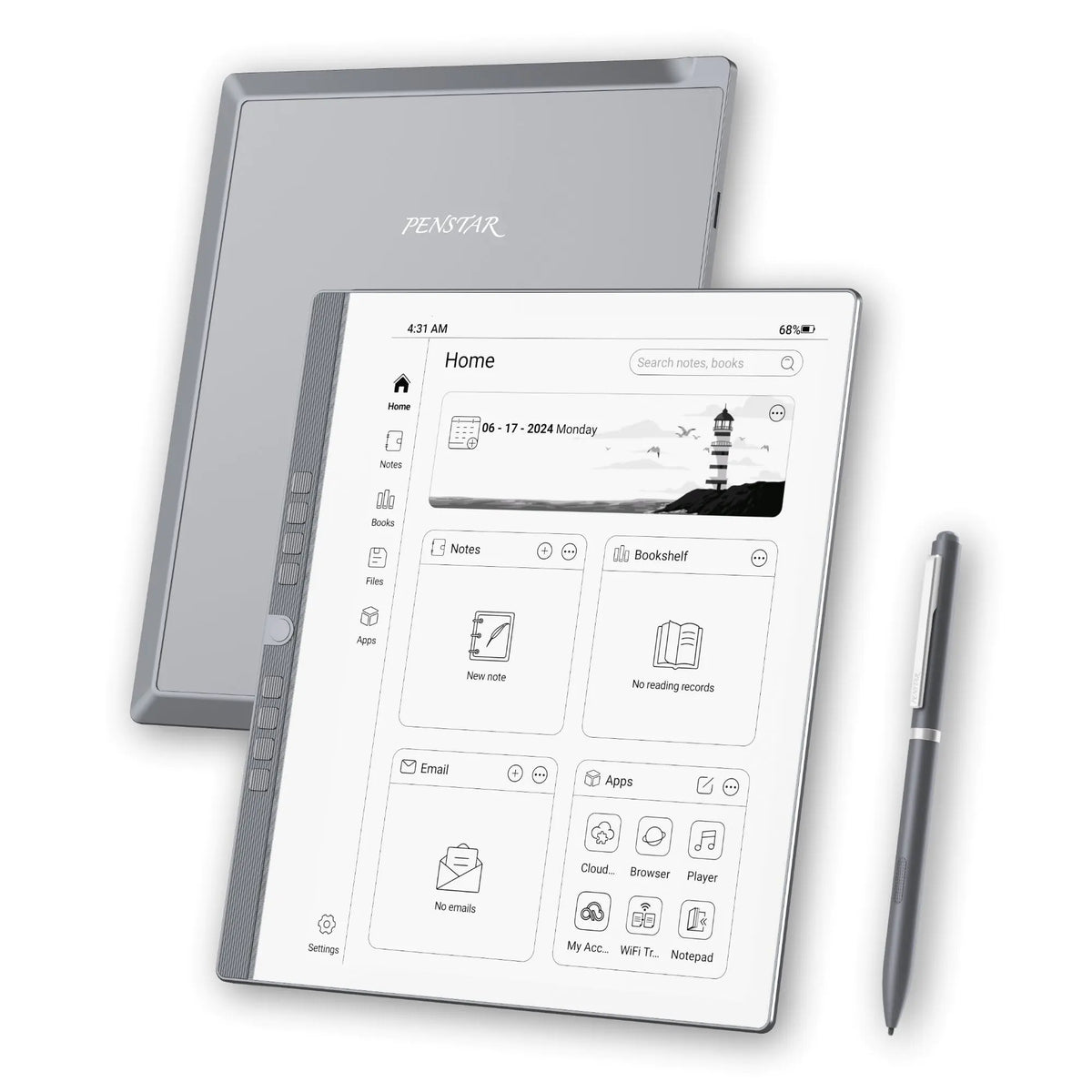 Penstar eNote Paper Tablet Digital Notebook ePaper Note Taking Tablet 10.3" E Ink Tablet Paperwhite Display for Writing & Reading | Digital Stylus | Magnetic Cover - My Pro Essentials