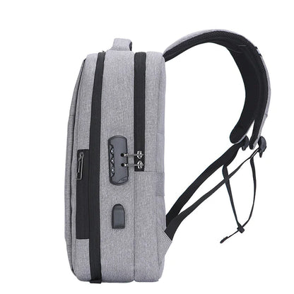 Professional 17.3" Travel & Work Laptop Bag with Anti‑Theft Style Zippers