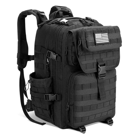EZshoot Military-Style Tactical Backpack with MOLLE System (45L)