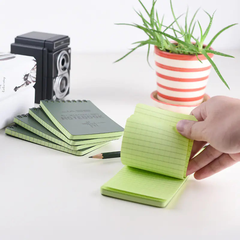 Waterproof Notebook and Sticky Notes Set