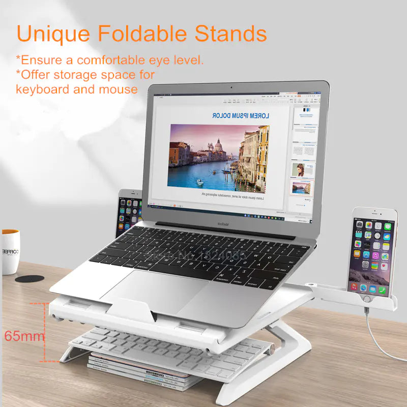 Adjustable Laptop & Tablet Stand for Home & Office