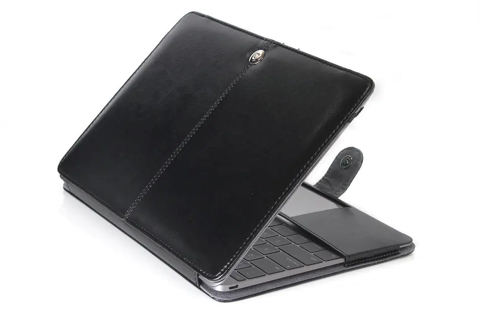Protective PU Leather Notebook Sleeve for 15.4‑Inch Notebooks