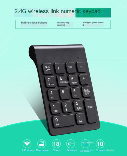 Wireless 18-Key Number Pad (2.4GHz)